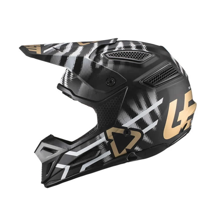 LEATT Motorcrosshelm GPX 5.5 Composiet - Zwart-wit-goud 2 LEATT Motorcrosshelm GPX 5.5 Composiet - Zwart-wit-goud - Afbeelding 2
