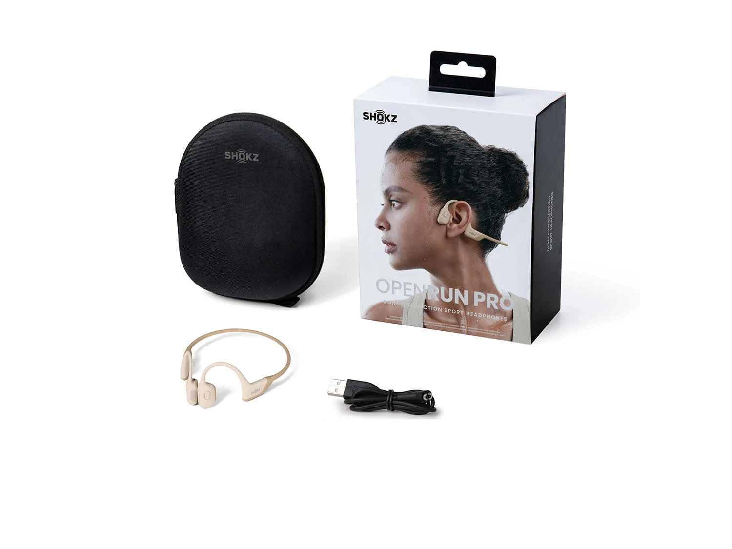 SHOKZ OpenRun Pro Beige 3 SHOKZ OpenRun Pro Beige - Afbeelding 3