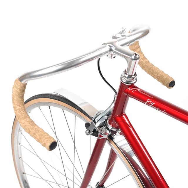 Classic Lichtmetalen Spatbordset - VR + HR - Zilver Gepolijst 2 Classic Lichtmetalen Spatbordset - VR + HR - Zilver Gepolijst - Afbeelding 2