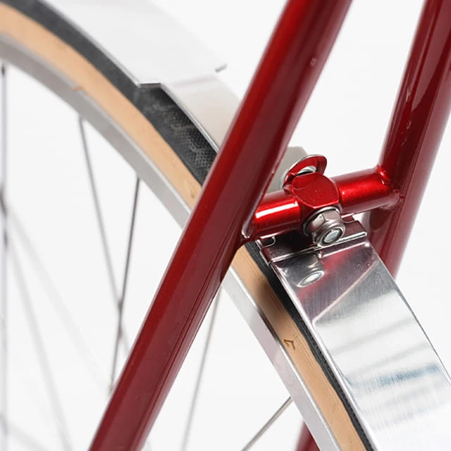 Classic Lichtmetalen Spatbordset - VR + HR - Zilver Gepolijst 4 Classic Lichtmetalen Spatbordset - VR + HR - Zilver Gepolijst - Afbeelding 4