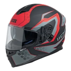 IXS 1100 2.2 Motorfietshelm - Zwart Mat-rood