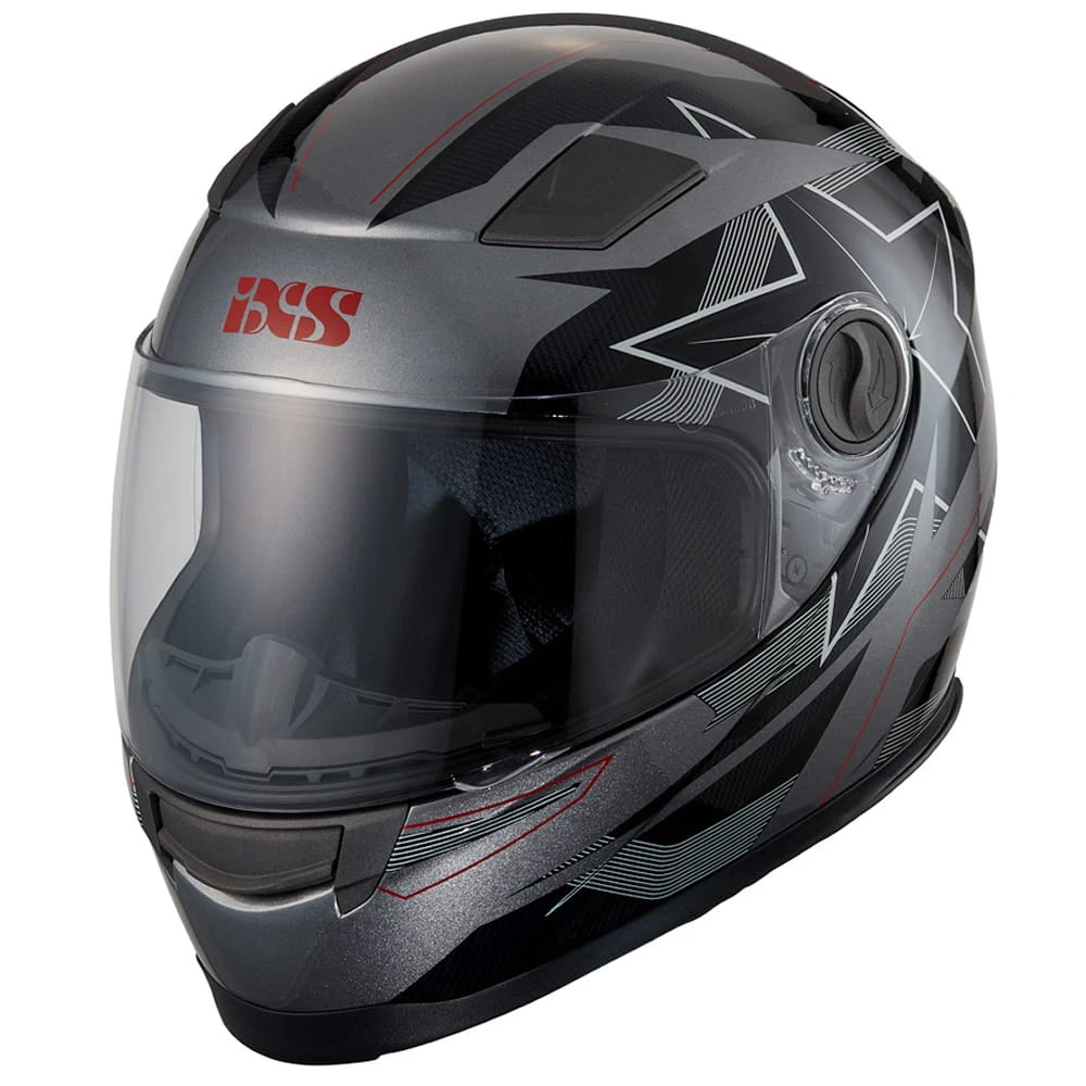 IXS 135 KID 2.0 Helm - Grijs-zwart-rood 1 IXS 135 KID 2.0 Helm - Grijs-zwart-rood
