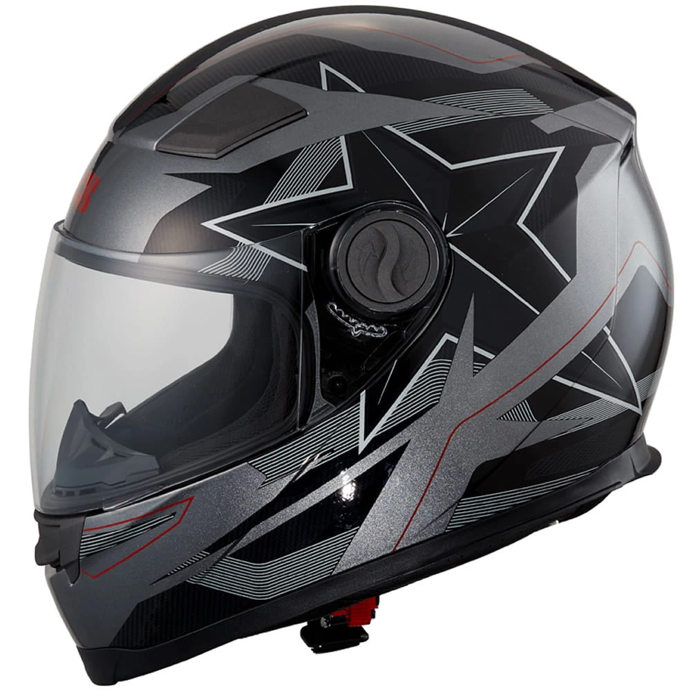 IXS 135 KID 2.0 Helm - Grijs-zwart-rood 2 IXS 135 KID 2.0 Helm - Grijs-zwart-rood - Afbeelding 2