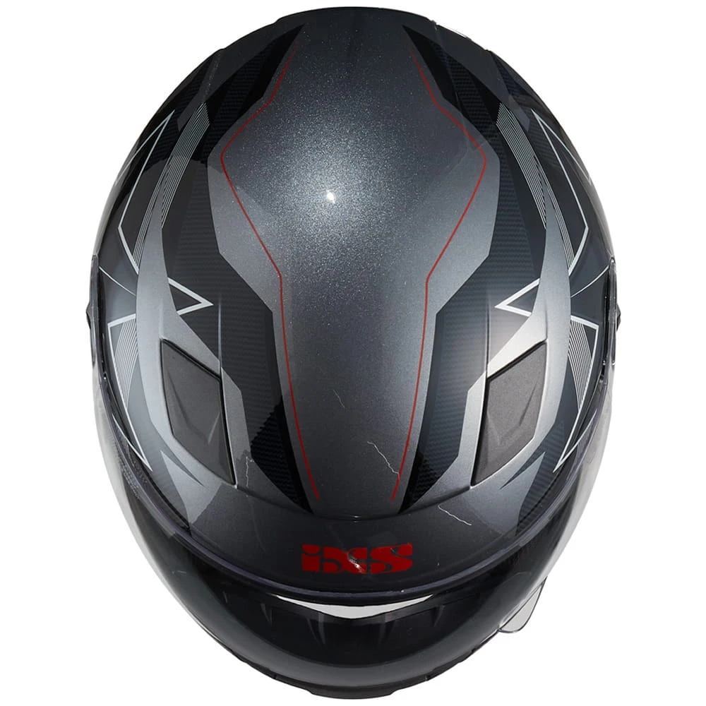 IXS 135 KID 2.0 Helm - Grijs-zwart-rood 4 IXS 135 KID 2.0 Helm - Grijs-zwart-rood - Afbeelding 4