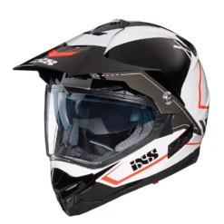 IXS 207 2.0 Motorfietshelm Wit Zwart Rood