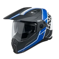 IXS 208 2.0 Motorfietshelm - Mat Zwart-blauw