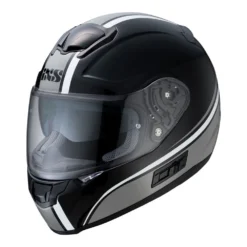 IXS 215 2.1 Motorhelm Zwart Grijs Wit