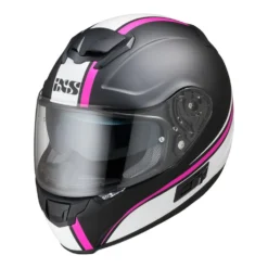 IXS 215 2.1 Motorhelm Mat Zwart Wit Roze