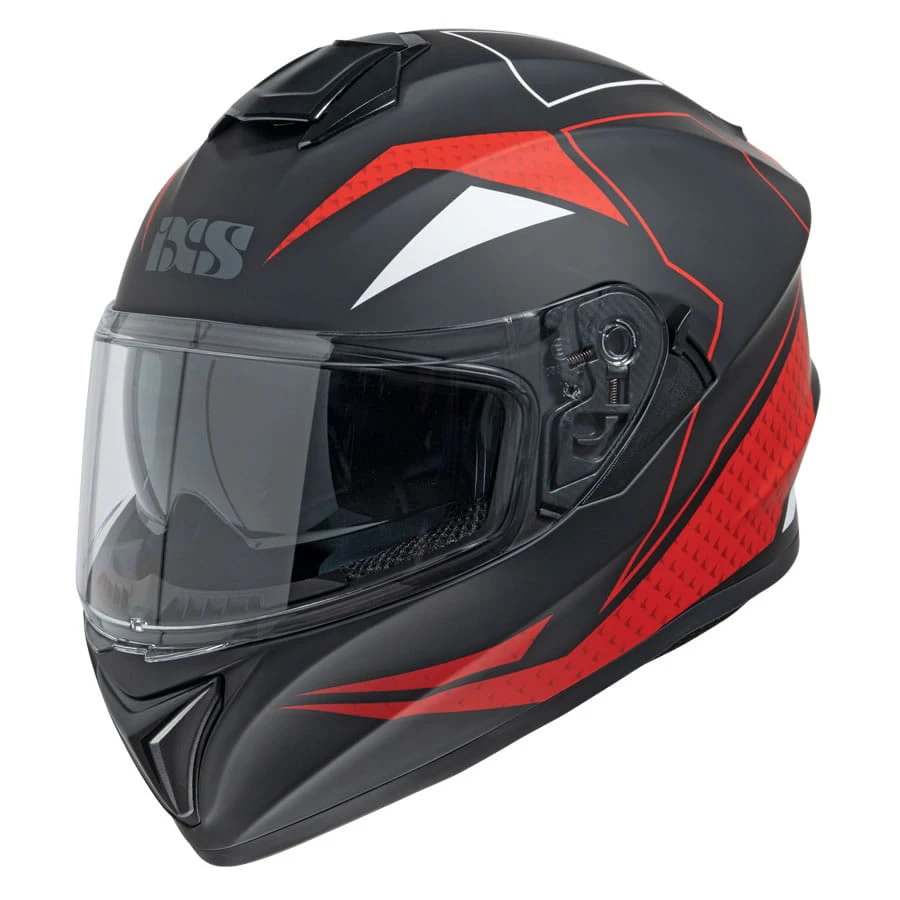 IXS 216 2.0 Motorfietshelm - Mat Zwart-rood 1 IXS 216 2.0 Motorfietshelm - Mat Zwart-rood