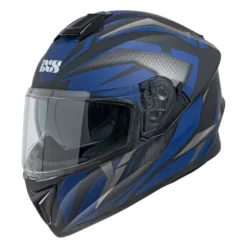 IXS 216 2.1 Motorhelm - Mat Zwart-blauw