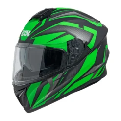 IXS 216 2.1 Motorhelm - Mat Zwart-groen