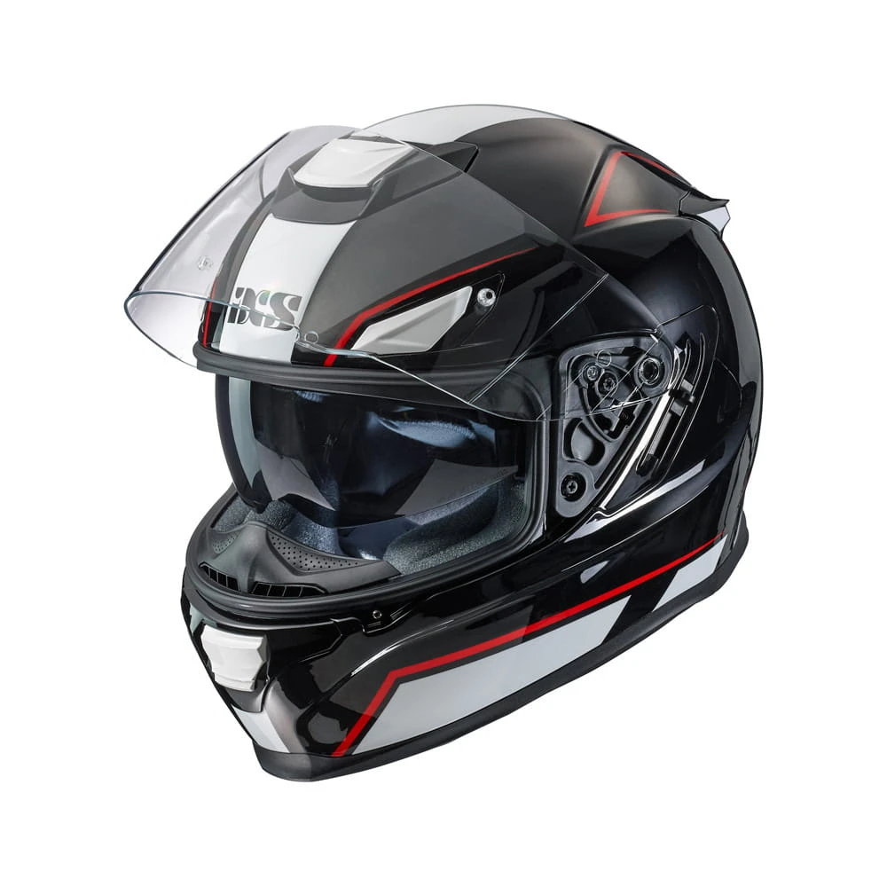 IXS 315 2.1 Motorhelm Zwart Wit Rood 5 IXS 315 2.1 Motorhelm Zwart Wit Rood - Afbeelding 5