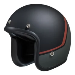 IXS 77 2.2 Jet Helm Mat Zwart Grijs Rood