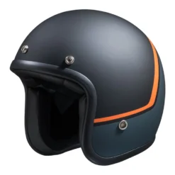IXS 77 2.2 Jet Helm Mat Zwart Oranje