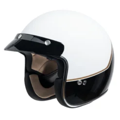 IXS 77 2.2 Jet Helm Wit Zwart Goud