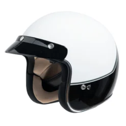 IXS 77 2.2 Jet Helm Wit Zwart Zilver