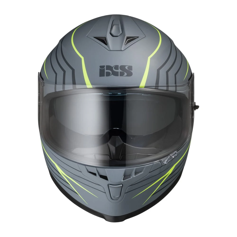 Integraalhelm IXS1100 2.1 Grijsgeel Fluo Mat 2 Integraalhelm IXS1100 2.1 Grijsgeel Fluo Mat - Afbeelding 2