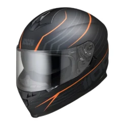 Integraalhelm IXS1100 2.1 Zwart-oranje Mat