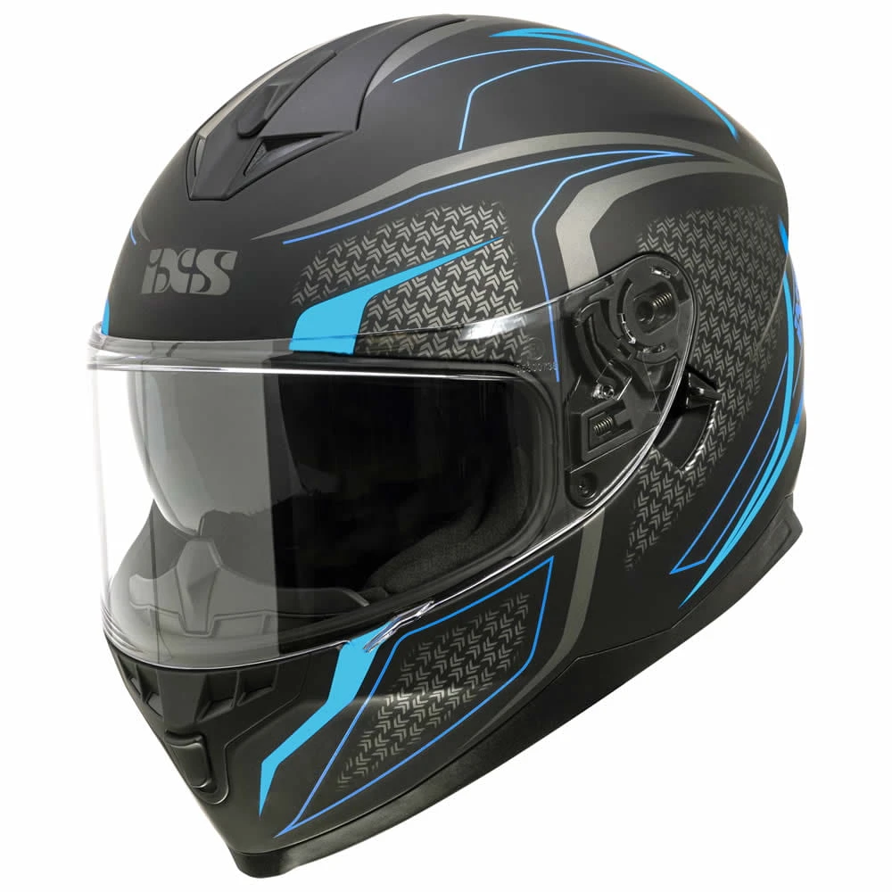 Integraalhelm IXS1100 2.4 - Zwart Mat-blauw 1 Integraalhelm IXS1100 2.4 - Zwart Mat-blauw