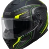 Integraalhelm IXS1100 2.4 - Zwart Mat-geel Fluo