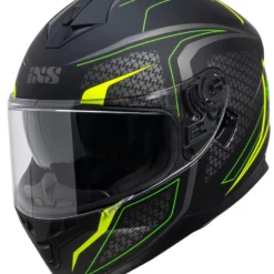 Integraalhelm IXS1100 2.4 - Zwart Mat-geel Fluo