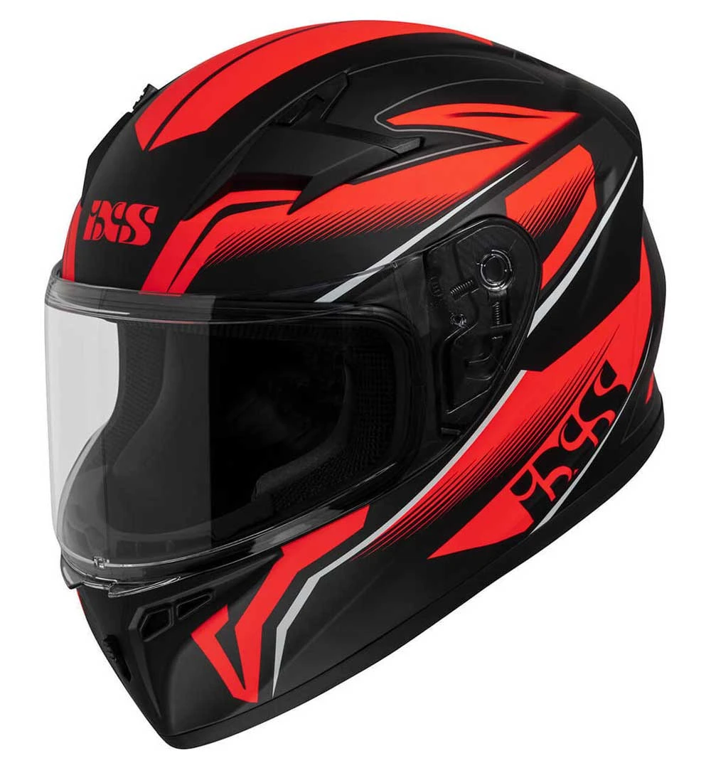 Integraalhelm IXS136 2.0 Kids Zwart Mat-rood 1 Integraalhelm IXS136 2.0 Kids Zwart Mat-rood