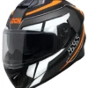 Integraalhelm IXS216 2.2 - Grijs-zwart-oranje Fluo