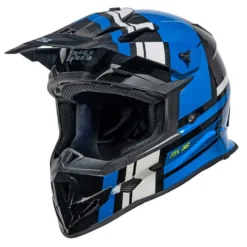 Motorcrosshelm IXS361 2.3 Zwart-blauw-grijs