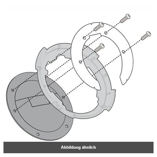 IXS Tankring Door GIVI Quick-Lock Tanklock 1 IXS Tankring Door GIVI Quick-Lock Tanklock