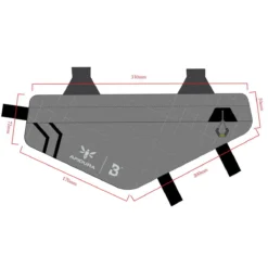 Bombtrack Frame Tas Van Apidura - Grijs -Goedkope Trappen Go Winkel rahmentasche masse