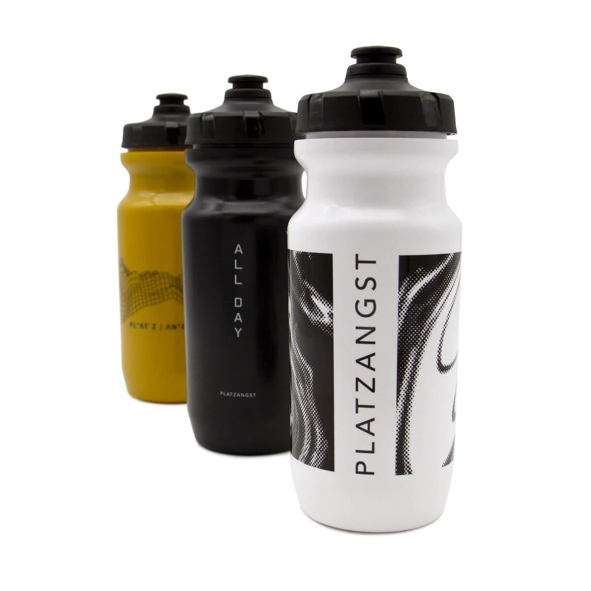 GRVL Drinkfles 500 Ml - Wit/Zwart 2 GRVL Drinkfles 500 Ml - Wit/Zwart - Afbeelding 2